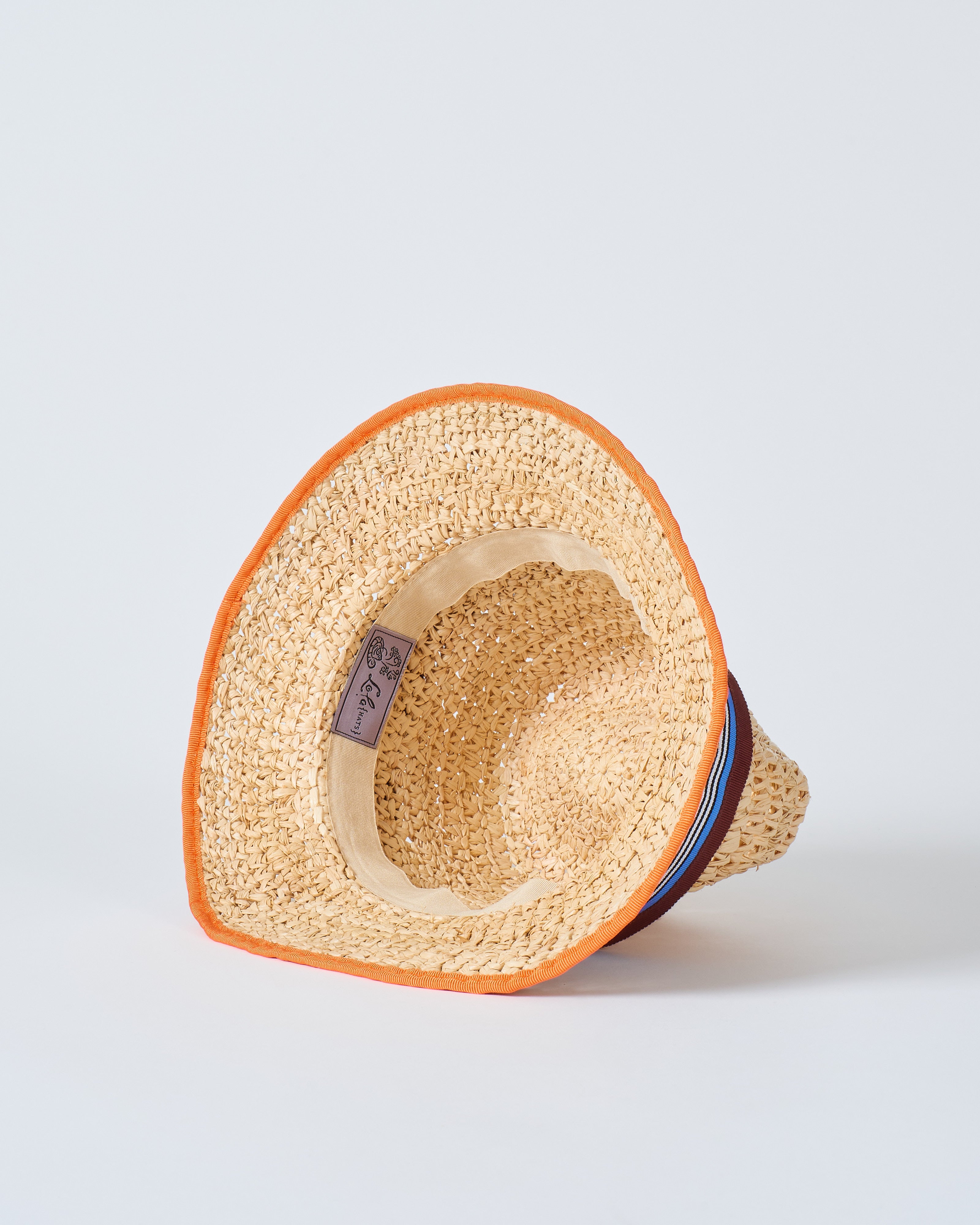 Lola Hats Pool Boy Raffia With Ribbon Natural With  display picture 1
