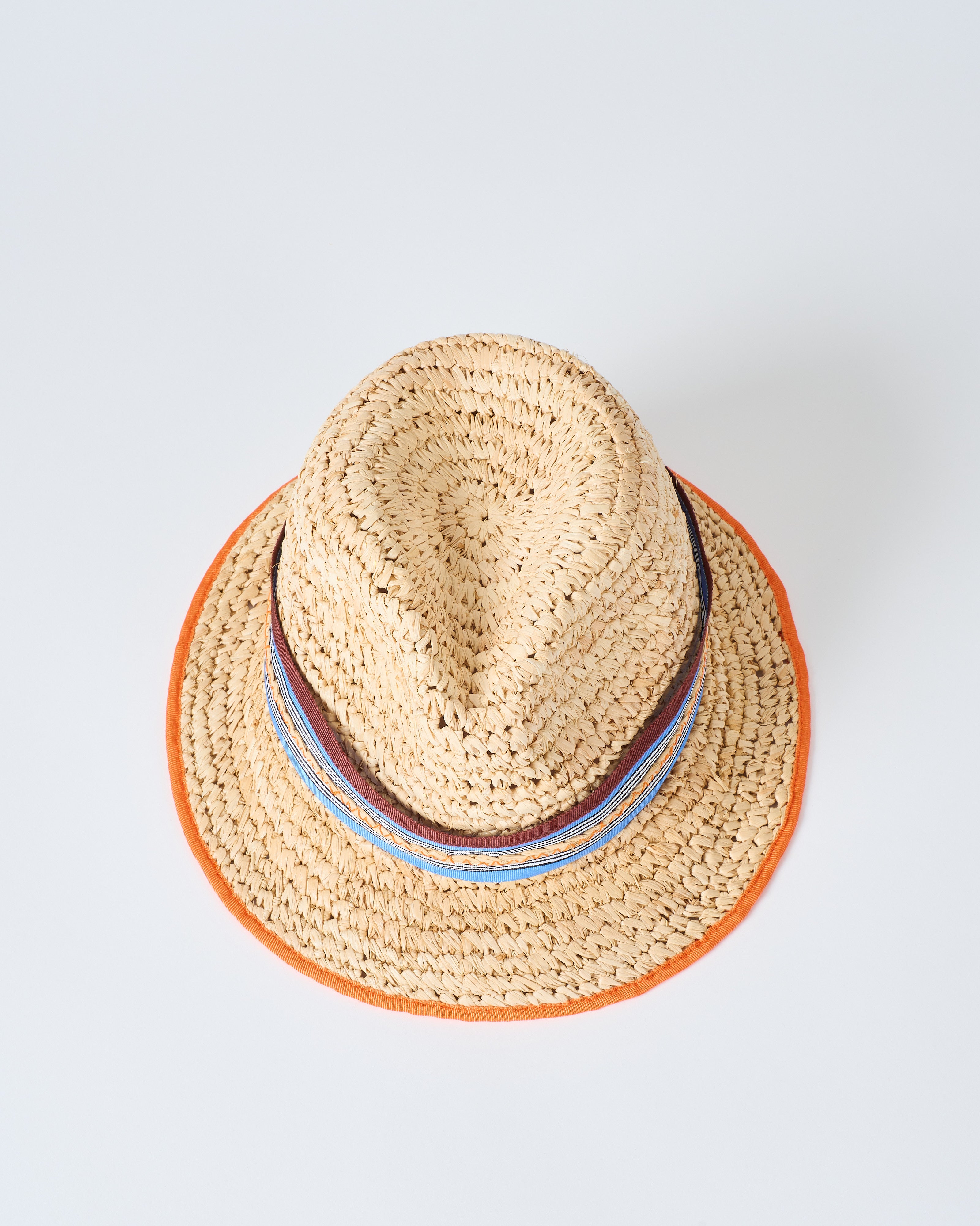 Lola Hats Pool Boy Raffia With Ribbon Natural With  display picture 2