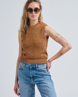 priscilla sleeveless knit top
