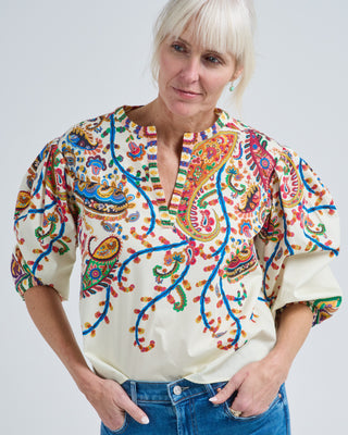 puff sleeve boxy fit top