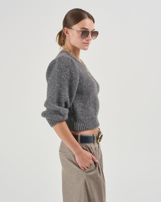 puff sleeve pullover sweater