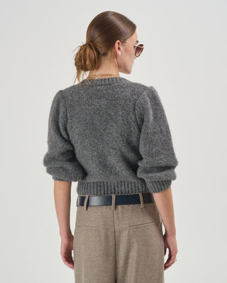puff sleeve pullover sweater