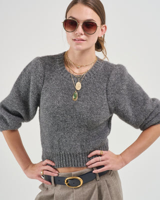 puff sleeve pullover sweater