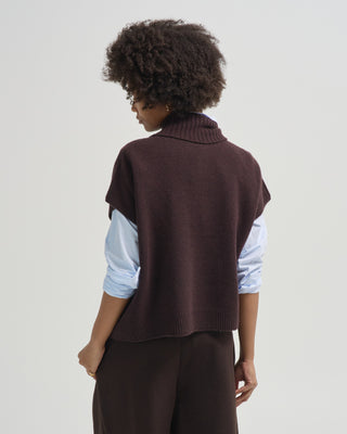 puff sleeveless pullover sweater