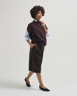 puff sleeveless pullover sweater