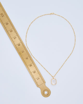 quatro baguette figaro locket necklace set