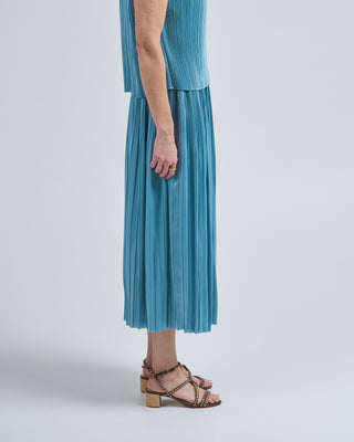 rabat pleated satin skirt