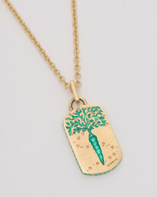 rabbit and carrot pendant necklace