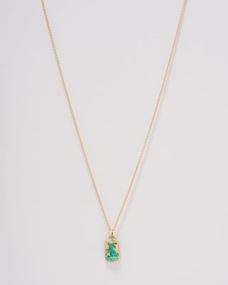 rabbit and carrot pendant necklace