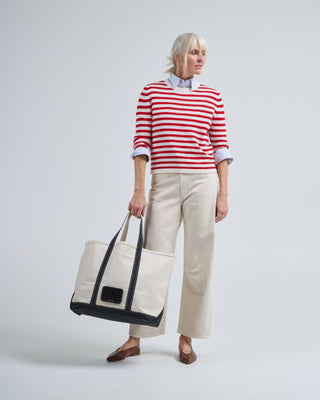 rd long sleeve crew neck striped sweater