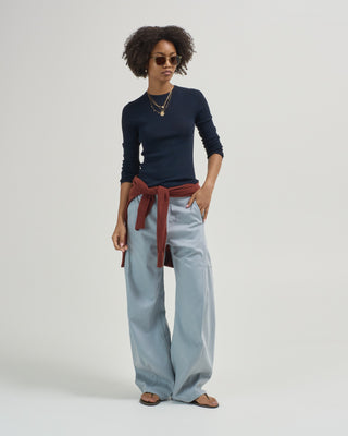 reactive garment dyed stretch twill sid pant