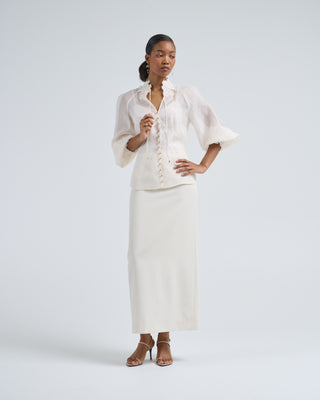 rebellion collared blouse