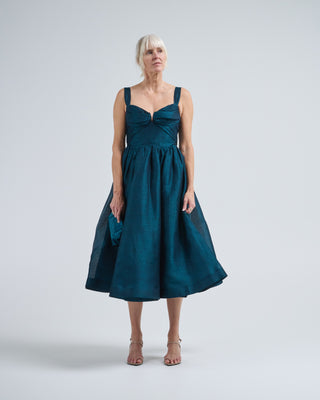 rebellion drape midi dress