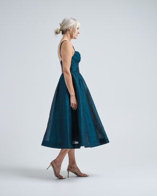 rebellion drape midi dress