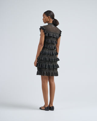 rebellion frill mini dress