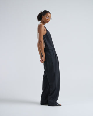 recycled tropical wool jumpsuit