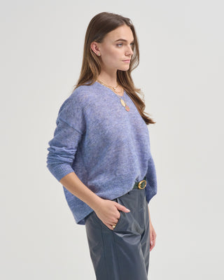 relaxed v neck sweater