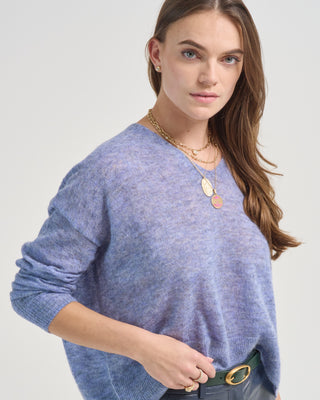 relaxed v neck sweater