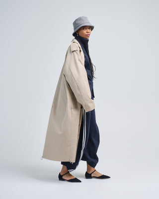 reversible cuffed trench