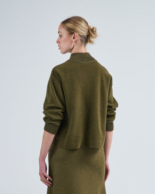 reversible mockneck top