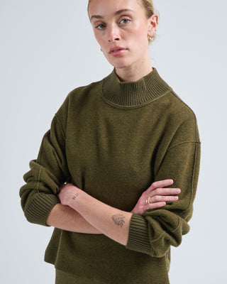 reversible mockneck top