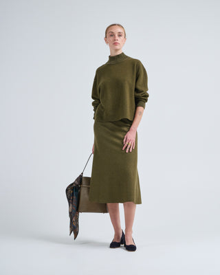 reversible mockneck top