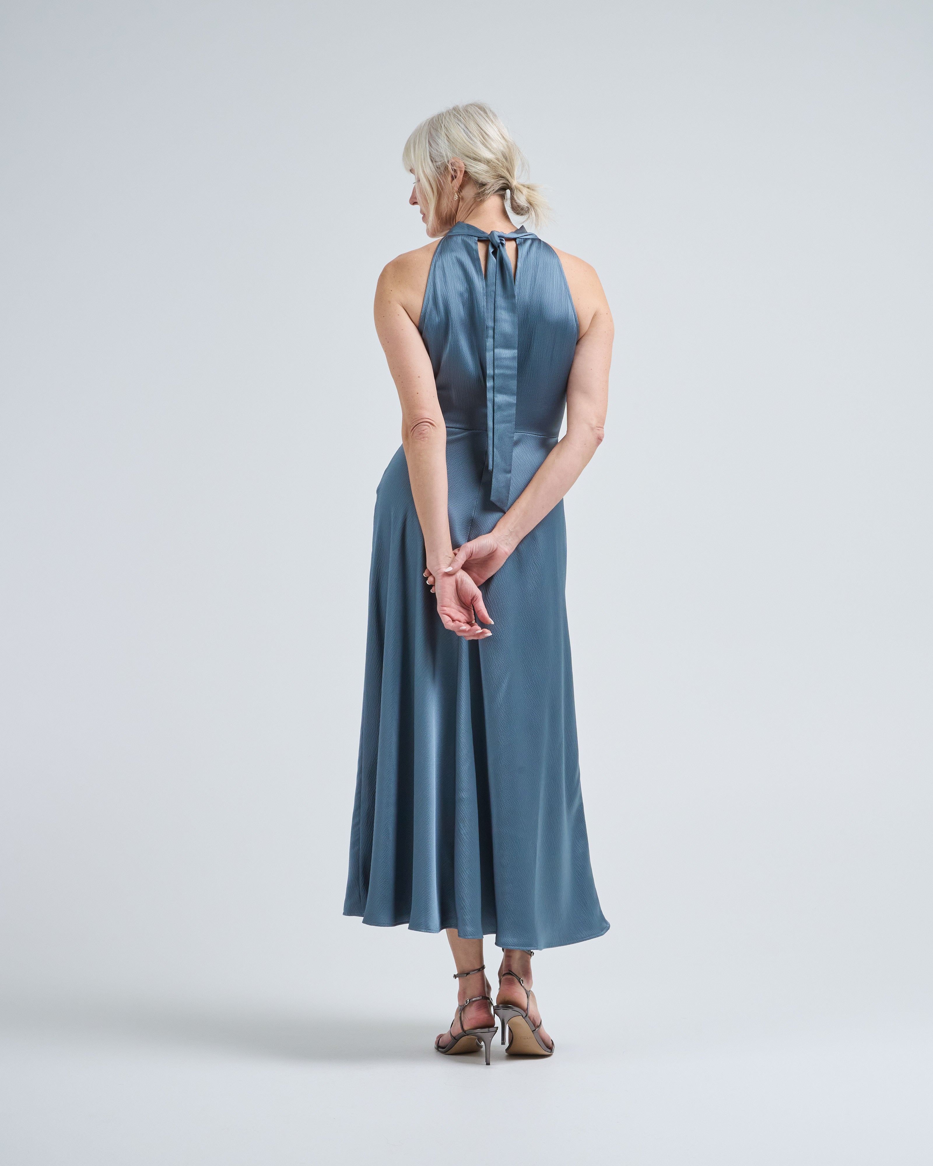 samsoe samsoe satin dress SAMSOE SAMSOE Sleeveless Maxi Dress | Brown
