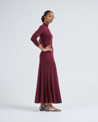 rib godet dress