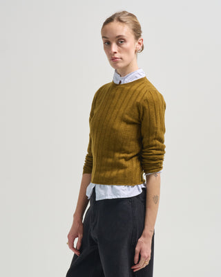 ribbed long sleeve sweater