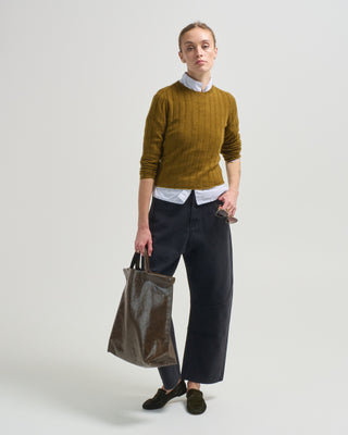 ribbed long sleeve sweater
