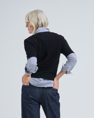 ribbed short sleeves