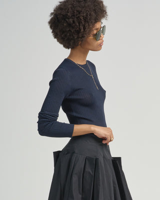 ribbed sweater crewneck pullover