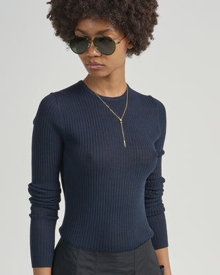ribbed sweater crewneck pullover