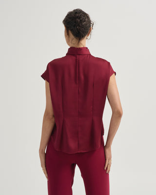 ribbon neck blouse