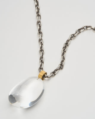 rock crystal pendant necklace