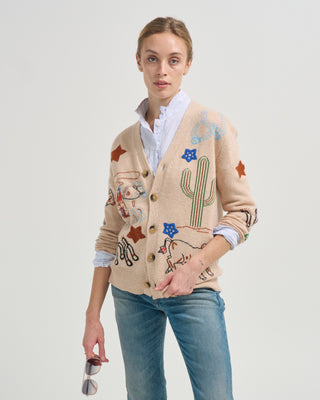 rodeo embroidered cardigan