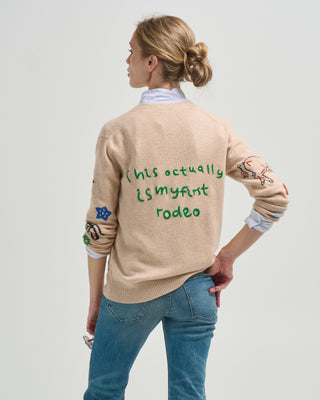rodeo embroidered cardigan