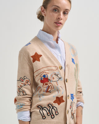 rodeo embroidered cardigan