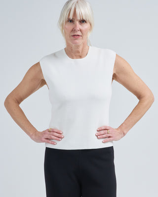 roma knit sleeveless sweater