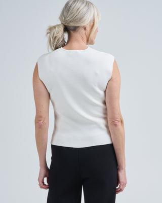 roma knit sleeveless sweater
