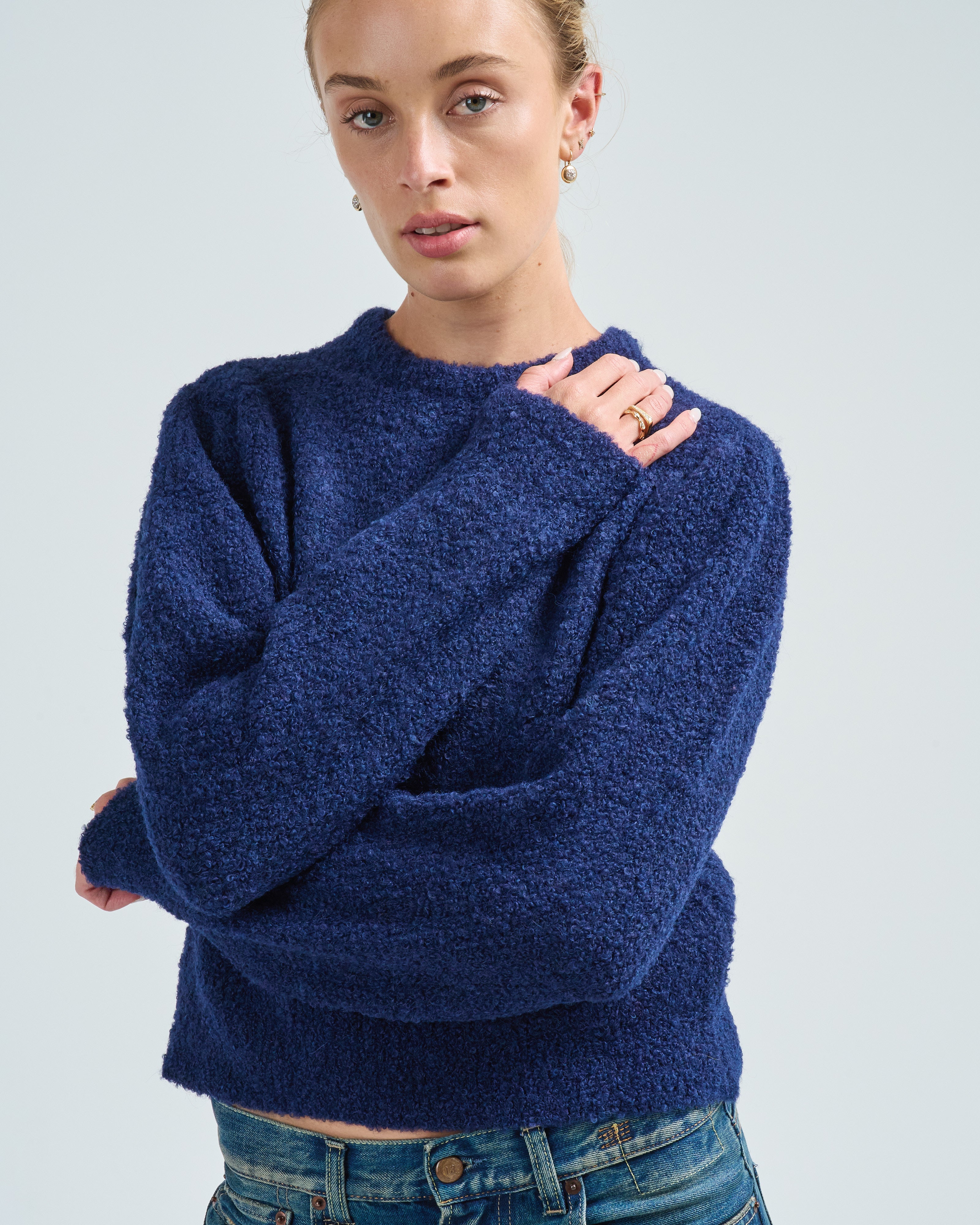 romily alpaca long sleeve pullover