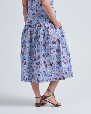 rosen cotton midi skirt