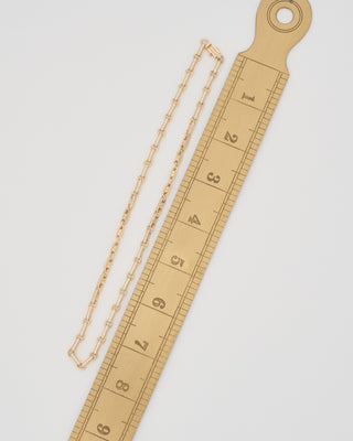 round rectangle link necklace