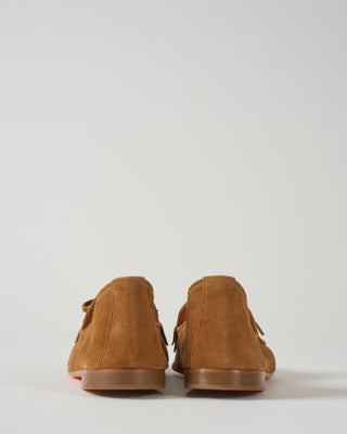 round toe flat loafer with kiltie bow