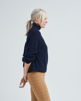 chunky mockneck sweater