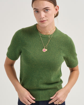 roundneck short sleeve sweater