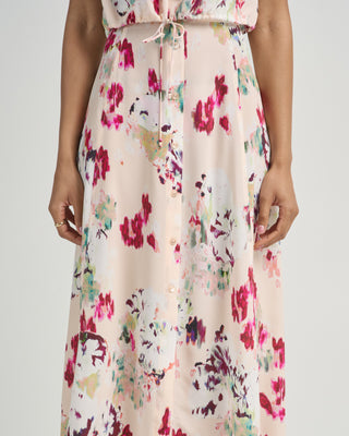 rowan silk midi skirt