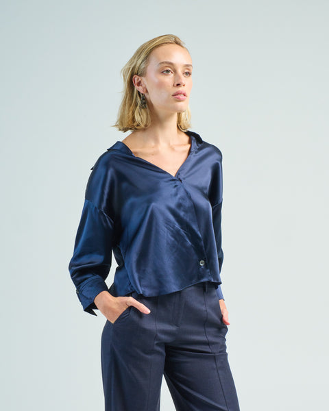 yoli SILK　ラップベスト Twp Run, Don'T Walk Silk Top Midnight