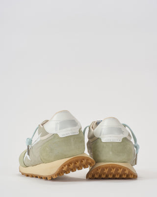 running marathon nylon upper suede toe printed star sneaker