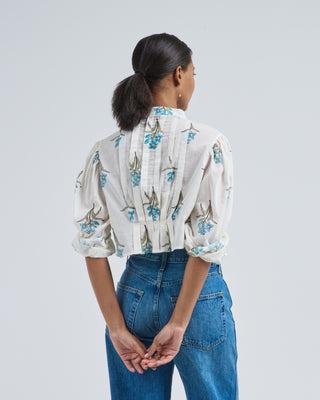 ryland sky mist flower shirt